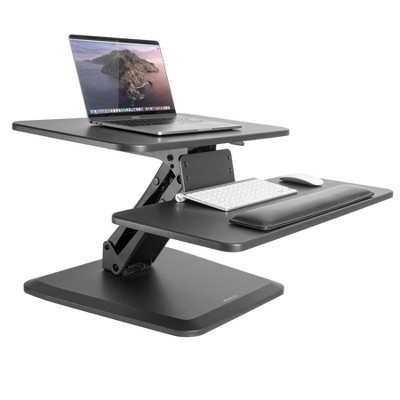 Mount-It! Sit Stand Desk Converter, Ergonomic Height Adjustable Tabletop Standing Desk