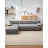 106" Modern L-Shaped Sectional Sofa Couch, Modular Sofa with Chaise & Deep Seat, Comfy Upholstered Furniture for Living Room Bedroom, Left Facing - 2 of 4