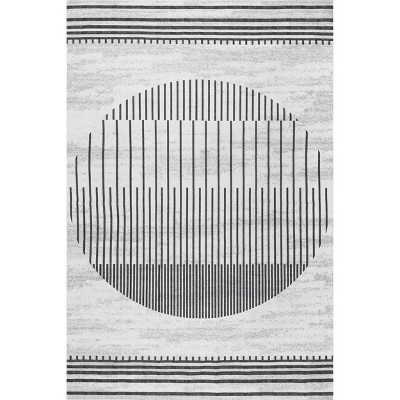 Serene Sunlight Easy-Care Viscose Blend 8' x 10' Area Rug in Beige