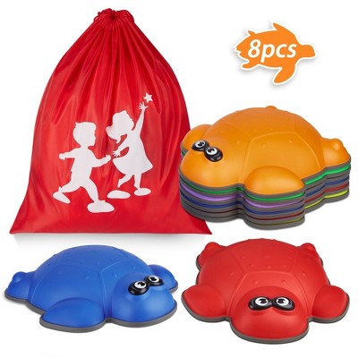 Whizmax Stepping Stones for Kids, Turtles Balance Stepping Stones for Toddlers 3-5, Obstacle Course Develop Balance and Coordination