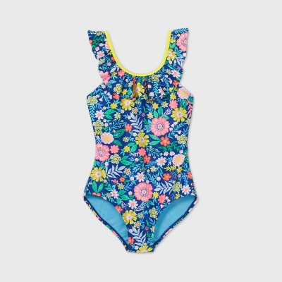 Over The Shoulder Girls One Piece Swimsuits Target