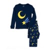 Leveret Kids Pajamas Cotton Top and Fleece Pants - 2 of 4