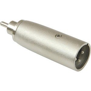 American Recorder Technologies XLR Male to RCA Male Adapter Nickel - 1 of 1