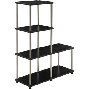 41.75" Designs2Go 4 Tier Multi Shelf L Bookshelf - Breighton Home - 1 of 4