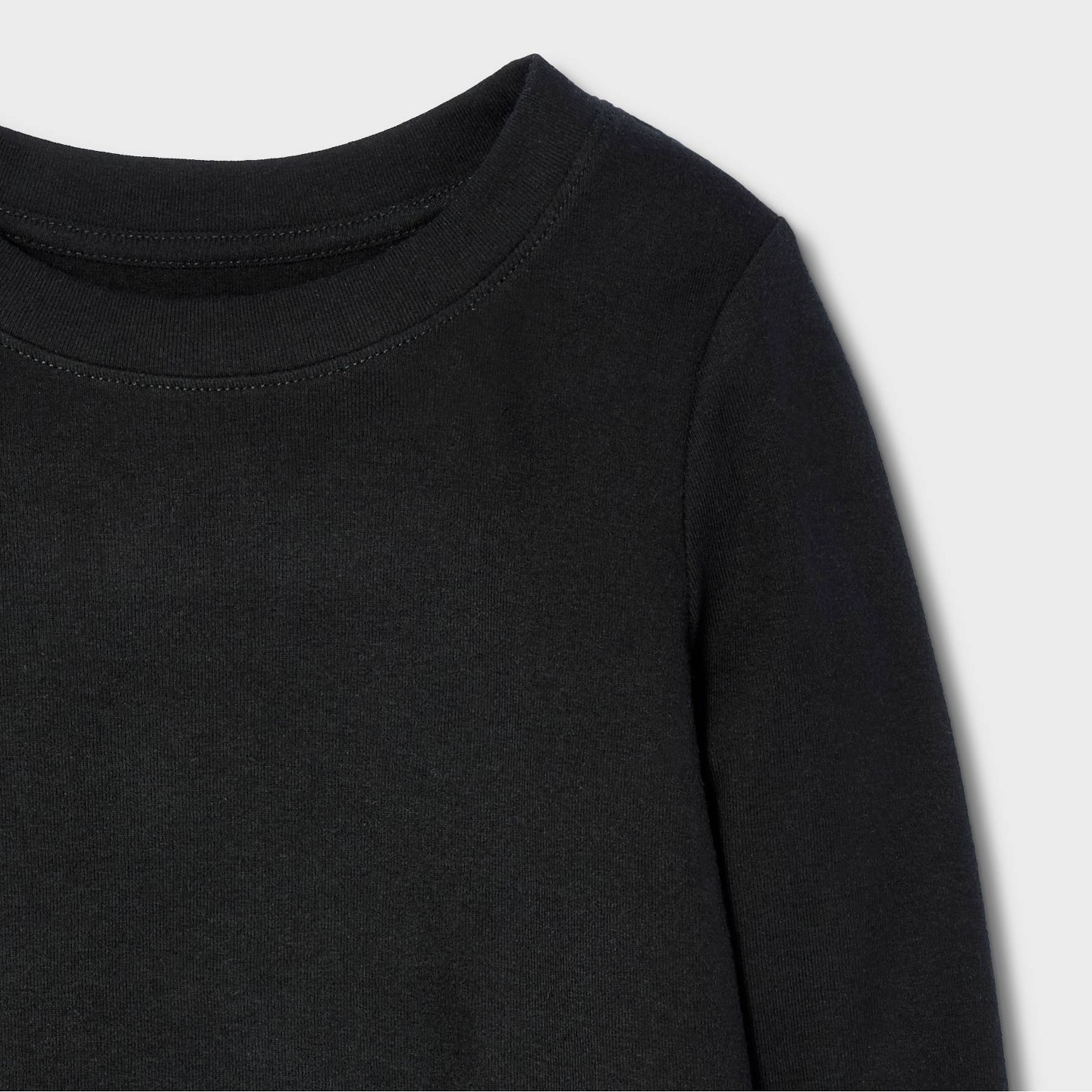Футболка Cat & Jack Long Sleeve Fitted T-Shirt для девочек, цвет: Чёрный — фото 3