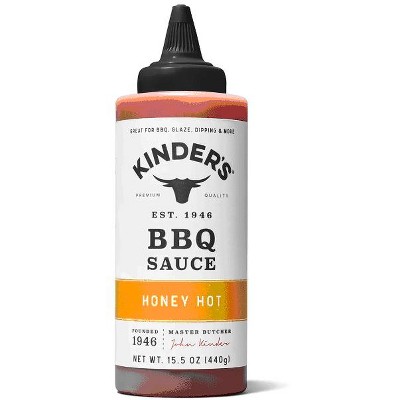 Kinder's Honey Hot Barbecue Sauce, 15.5 oz (Pack of 2)