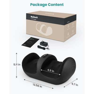 Nekteck Shiatsu Foot Massager with Heat, Lightweight and Compact