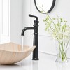 BWE Waterfall Single Hole Single-Handle Vessel Bathroom Faucet With Pop-up Drain Assembly - 3 of 4
