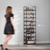 10-Tier Shoe Rack, Shoe Organizer, Shoe Racks for Closet, Metal Frame Shoe Shelf for Entryway, Tall Shoe Rack, Wide Shoe Racks, 1-Row/3-Row - 2 of 4