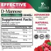D-Mannose 1350mg with Cranberry Extra Strength Natural Urinary Health Support - 60 Capsules By Nature's Nutrition - 2 of 4