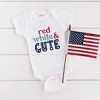 The Juniper Shop Red White And Cute Stars Baby Bodysuit - 2 of 2
