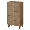 5 Drawers Dresser, Modern Wooden Tall Dresser with Deep Drawers, Chest of Drawers for Bedroom - 3 of 4
