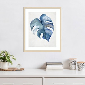 Amanti Art Tropical Fig Leaf by Hannah Dawson Wood Framed Wall Art Print - 1 of 4