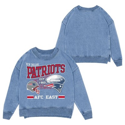 NFL New England Patriots Women's Long Sleeve Fashion Fleece Sweatshirt