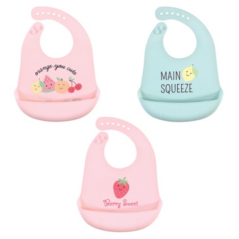 White plastic hot sale baby bibs