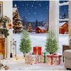 ORRD 2-Pack 4ft Christmas Tree Set, Norfolk Pine Artificial Xmas Tree with Pot Base, 133 Tips, Flame Retardant - 3 of 4