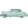 1954 Pontiac Chieftain 4 Door Shannon Green with Brookmere Green Top 1/87 (HO) Diecast Model Car Oxford Diecast - 2 of 4