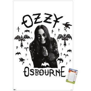 Trends International Ozzy Osbourne - Raven, Bat and Crosses Unframed Wall Poster Prints - 1 of 4