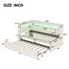 Twin Platform Bed Modern Upholstered with Decorative Component and Trundle for Bedroom 44in Wide - 3irtyhousy - 4 of 4
