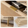Nasitip 5 Rattan Drawer Dresser for Bedroom, Large Double Dresser with Deep Drawers, Chest of Drawers for Closet with Wide Top - 4 of 4