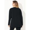 Catherines Women's Plus Size Black Label Zip Front Ponte Jacket - 3 of 4