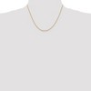 Black Bow Jewelry 1.5mm 14k Yellow Gold Solid Diamond Cut Rope Chain Necklace - 2 of 4