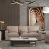 91" Cornelia Sofa Beige Leather - Acme Furniture: Sturdy Wooden Frame, Removable Cushions, Tufted Design - 2 of 4