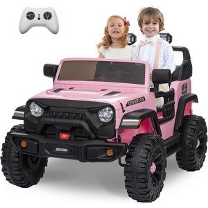 2-Seat Kids Ride-On Car, 4-Wheel 24V Electric Vehicle with Remote Control, Bluetooth, Music, 3 Speeds, 2x200W Powerful Motors - 1 of 4