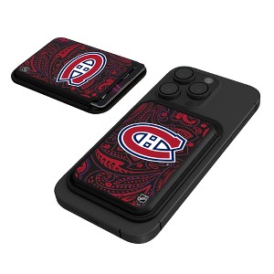 Keyscaper NHL Eastern Conference Teams Paisley Black Magnetic Credit Card Wallet - 1 of 3