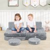 Infans Glow in the Dark Modular Kids Play Couch Set w/ Machine-washable Flannel Covers - 3 of 4