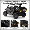 Jojoka  24V Ride On Dump Truck for Kids, 2-Seater Electric Car with Remote, 4WD, Dump Bed, Shovel, Music & Lights - 3 of 4