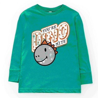 The Juniper Shop SmileyWorld You're Dino-Mite Youth Long Sleeve Tee