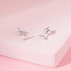 Girls' Electric Ligtening Bolt Screw Back Sterling Silver Earrings - In Season Jewelry - 4 of 4