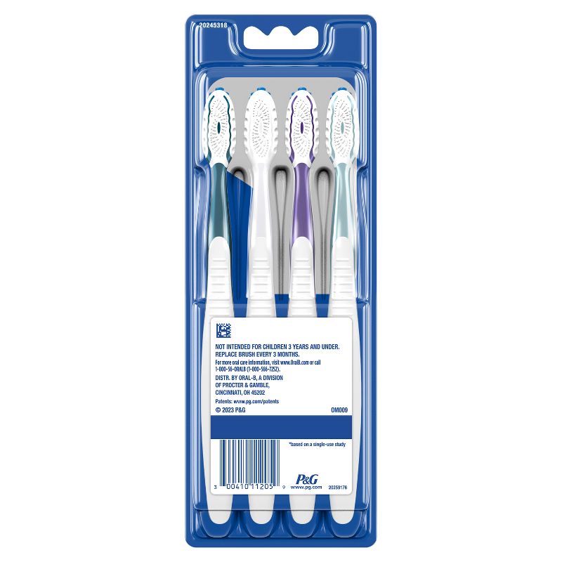 Oral-B CrossAction All In One Toothbrushes Medium - 4ct, 4 of 13