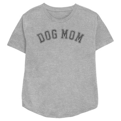 Women s Lost Gods Dog Mom T Shirt Athletic Heather Medium