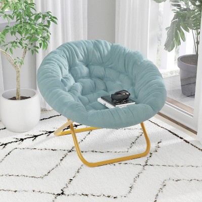 Alamont 38" Portable Folding Saucer Moon Chair