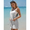 EXLURA Women's Summer Casual Sleeveless Striped Rompers Loose Spaghetti Strap Overalls 2025 Jumpsuits Vacation Beach Outfits - 2 of 4