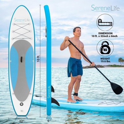 Marine Blue Inflatable Stand-Up Paddle Board with Accessories