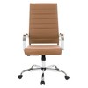 LeisureMod Benmar Modern High Back Leather Office Chair - 3 of 4
