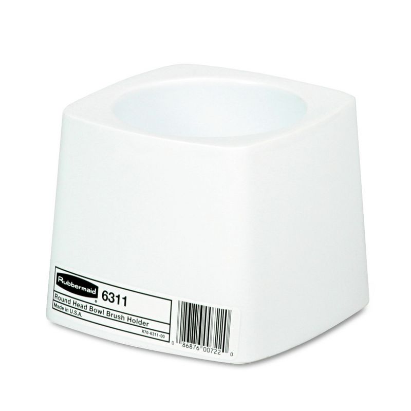 Rubbermaid Commercial FG631100WHT Commercial-Grade Toilet Bowl Brush Holder - White, 1 of 2