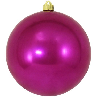 Christmas by Krebs Magenta Pink Shatterproof Shiny Christmas Ball Ornament 8" (200mm)