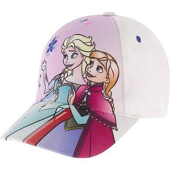 Disney Frozen Elsa and Anna Girls Baseball Hat- White