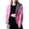My Melody & Kuromi Long Sleeve Pink & Gray Reversible Adult Hooded Sweatshirt - 4 of 4