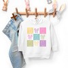 The Juniper Shop Checkered Bunny Outline Coquette Toddler Hoodie - 3 of 4