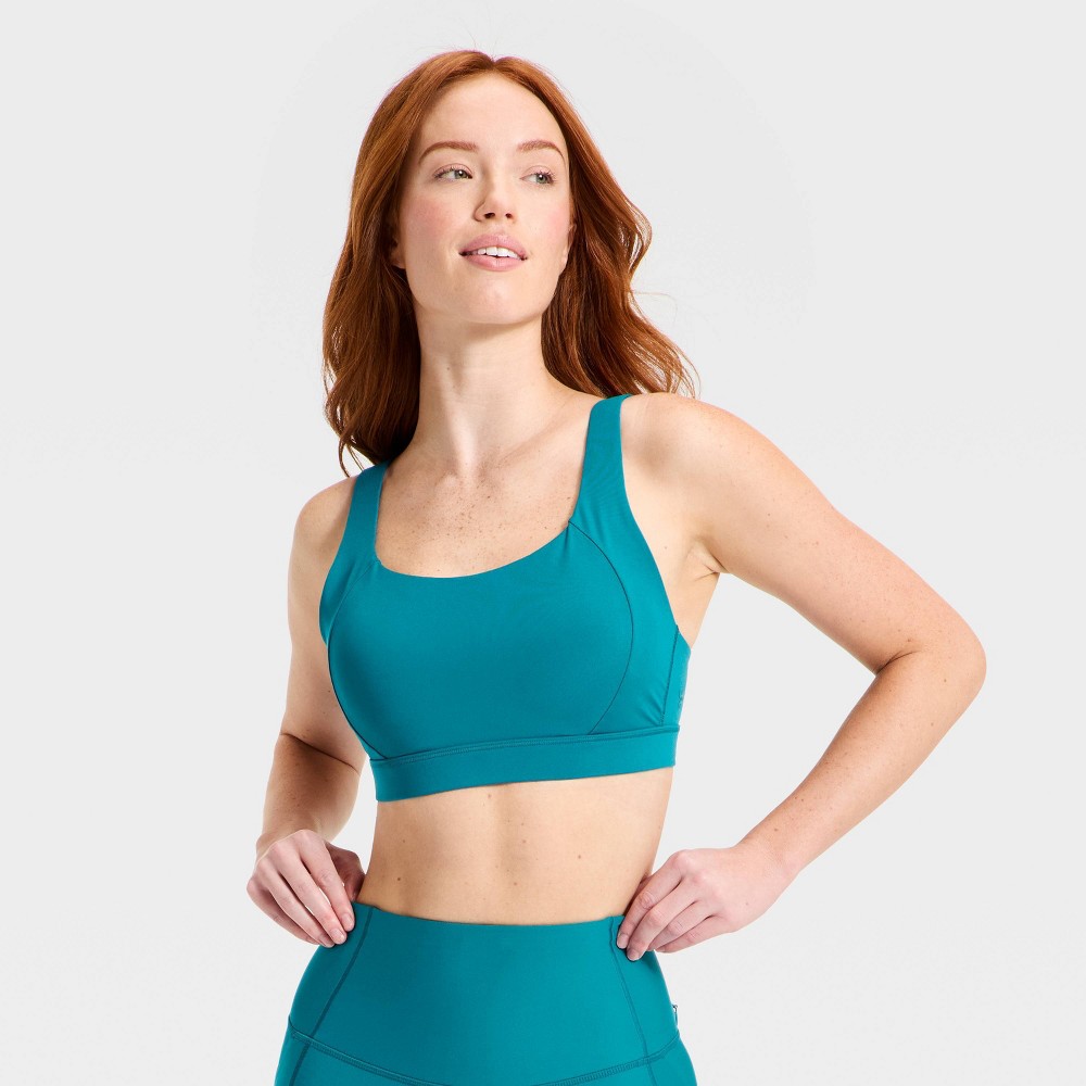 Women's Convertible High Support Convertible Sports Bra - All In Motion™ Teal Green M