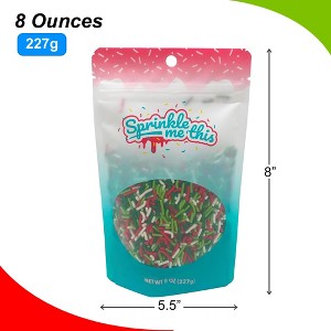 Sprinkle Me This – Mistletoe Magic Sprinkle Blend – Holiday Sprinkle Mix in Green, Lime, White & Red Colors - 1 of 4