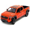 2024 Toyota Tacoma TRD Off-Road Edition Pickup Truck Octane Orange with Bed Camper 1/24 Diecast Model Car - 2 of 4