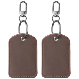 Unique Bargains Genuine Leather Key Rings Holder for Office Keys 2 Pcs - 1 of 4