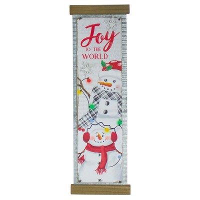 Northlight 26-Inch Joy to the World Galvanized Christmas Wall Decor