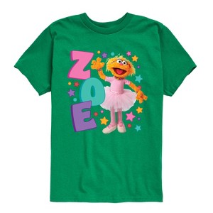 Boys' - Sesame Street - Zoe Short Sleeve Graphic T-Shirt - 1 of 4